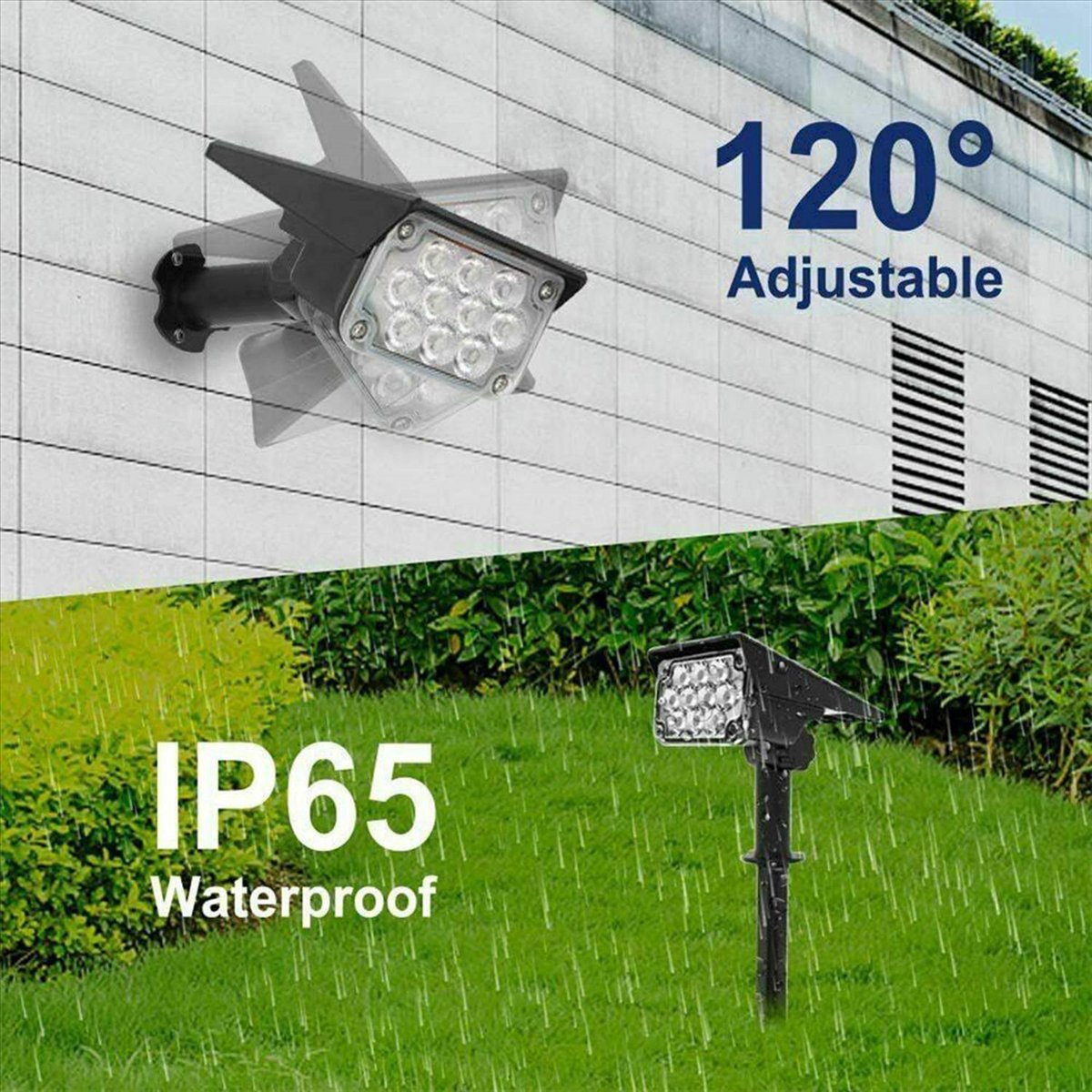 Outdoor Spotlight - Reflektor solarny Y17A, solarna lampa ogrodowa