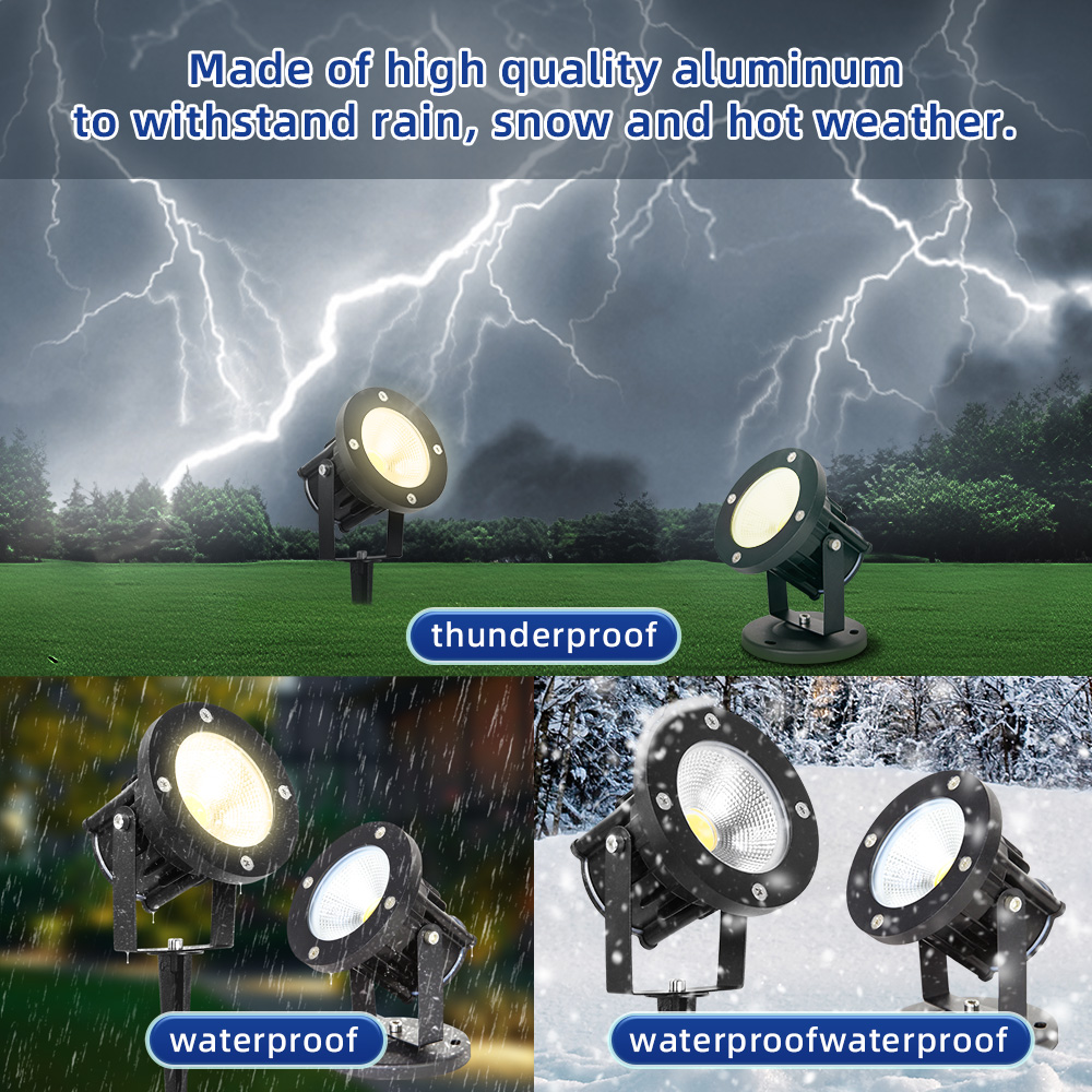 Outdoor Spotlight - Oświetlenie ogrodowe LED GU10, lampa trawnikowa,