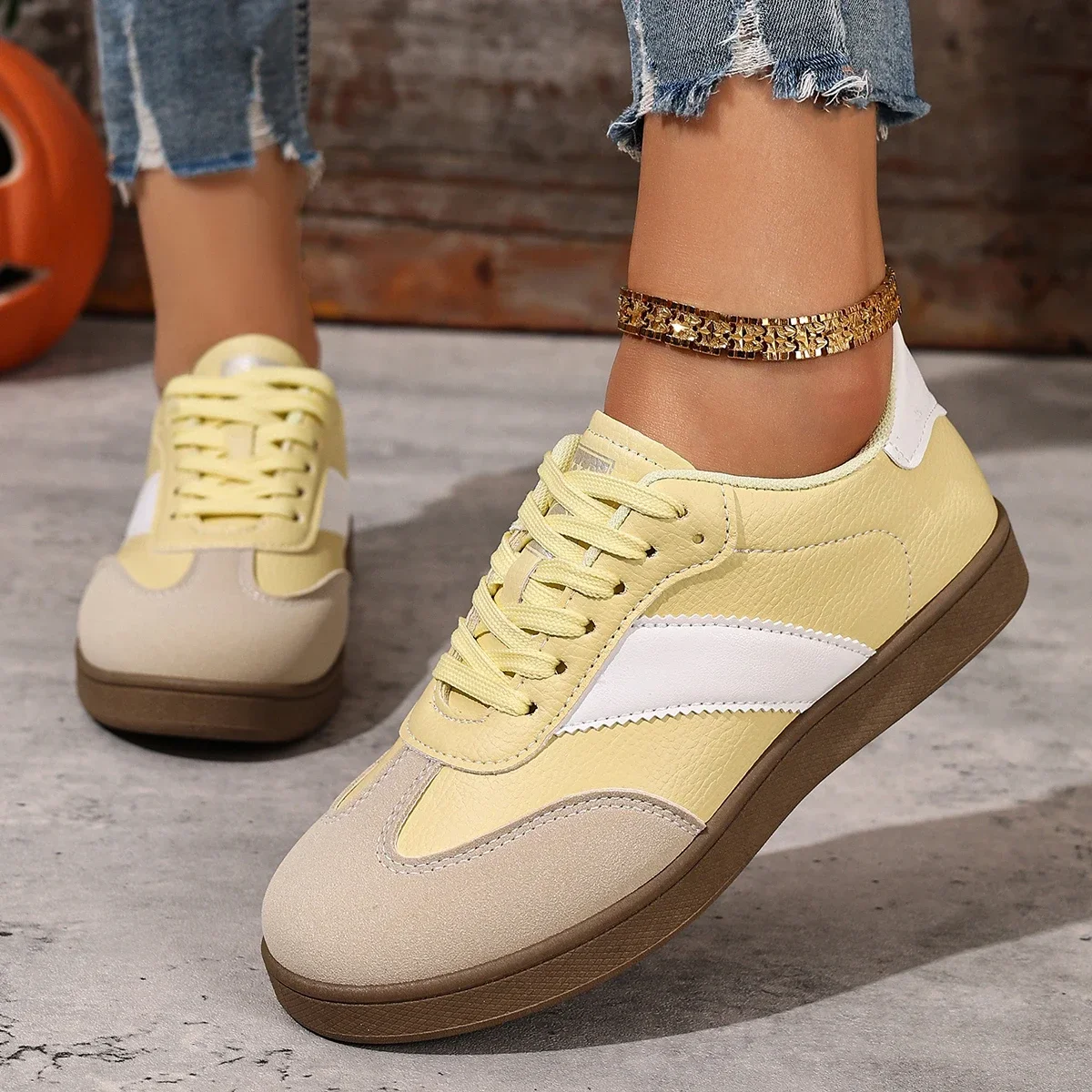 Outdoor Sport With Sticks - Damskie, codzienne sneakersy, wygodne buty na