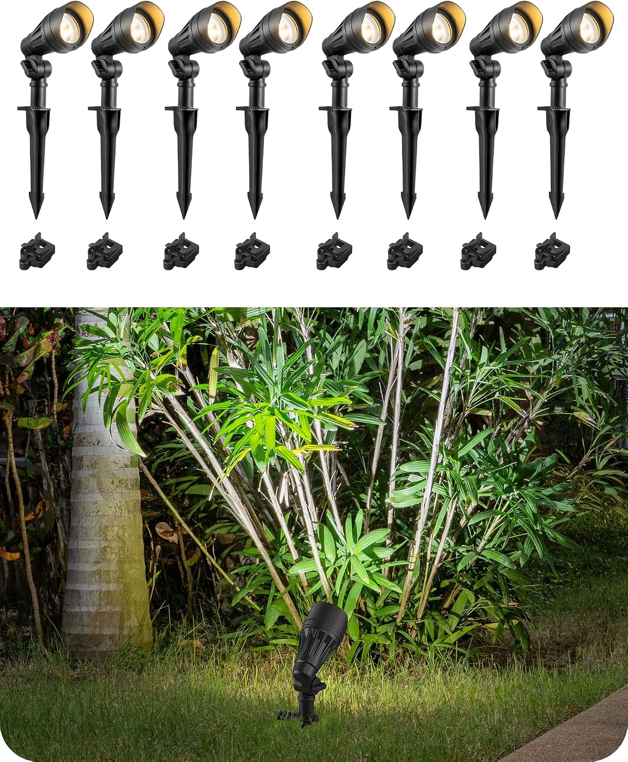 Outdoor Spotlight - Reflektor niskonapięciowy, aluminiowa obudowa, oświetlenie zewnętrzne