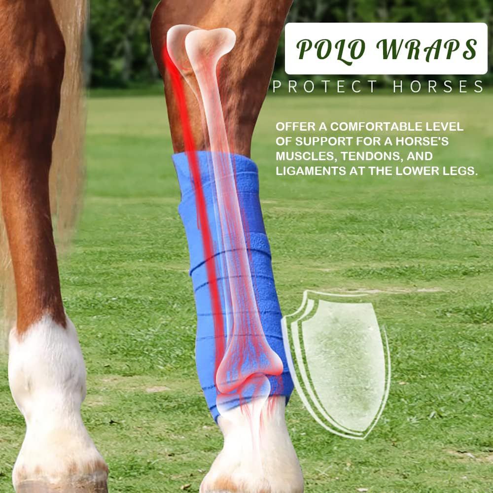 4 sztuki owijek na nogi dla ko – Polo Wraps Fleece recenzja i cena